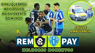 CONFUSÃO SEM FIM! O PAU QUEBROU NA FINAL DO PARAENSE E JOGADOR DESMAIOU APÓS GOLPE NO ROSTO