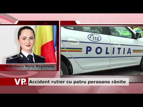 Accident rutier cu patru persoane rănite