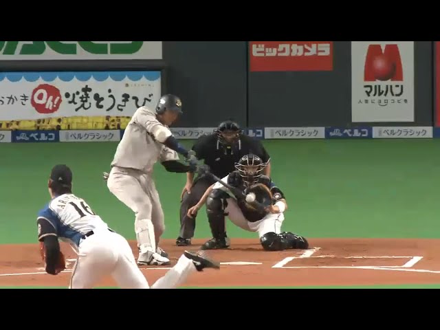 【1回表】バファローズ・T-岡田 2試合連続の先制タイムリーヒット!! 2015/9/13 F-Bs