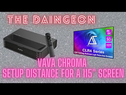 VAVA Chroma Setup Distance for 115" Screen