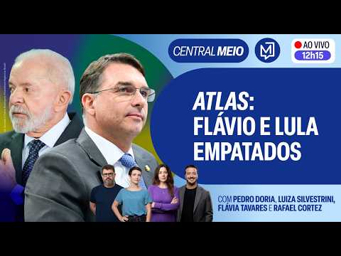 Atlas/Bloomberg: Se segundo turno fosse hoje, Flávio teria 46,3% contra 46,2% de Lula | Central Meio