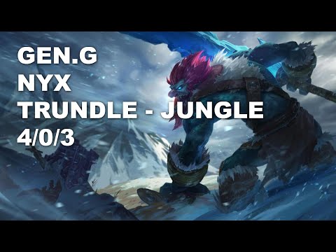 Gen.G Nyx Jungle Trundle vs Karthus - KR Challenger Rank Game 10.7