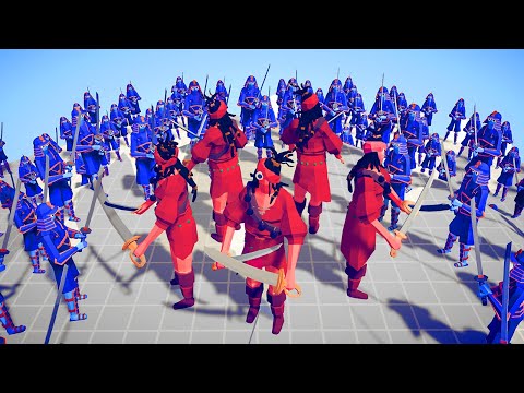 100x SAMURAI ARMY 🥷 VS 👑 5x EVERY BOSS / Totally Accurate Battle Simulator ( TABS )