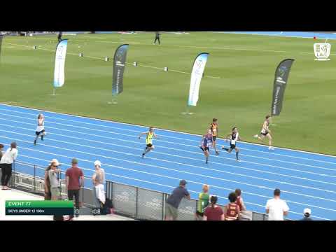 Boys Under 12 100m H11 - 2020 State Combined Events Championships // LAVicTV