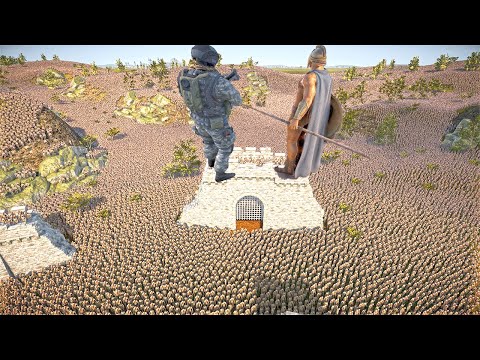 BIGGEST BATTLE BETWEEN  2 ARMIES VS 1 MILLION ZOMBIES IN THE ABANDONED AREA  | UEBS 2