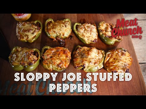 Insanely Delicious Roasted Sloppy Joe Stuffed Bell Peppers