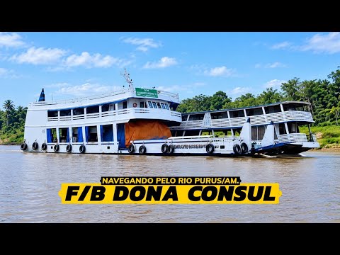 F/B DONA CONSUL NAVEGANDO PELO RIO PURUS RUMO À LÁBREA.