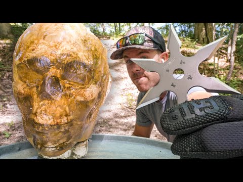 Ninja Throwing Stars For Self Defense?!?! (vs HEAD)