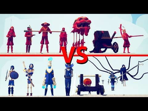 DYNASTY Team vs SPOOKY Team - Totally Accurate Battle Simulator TABS