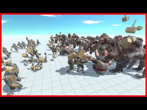 50x GHOR HAMMER VS 40x GORO THE GIANT - ANIMAL REVOLT BATTLE SIMULATOR