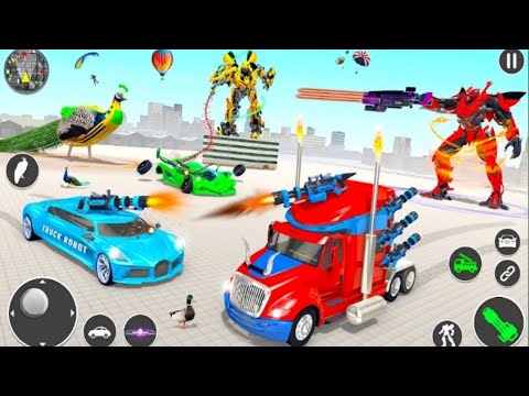 Fire truck Robot rescue game - Android iOS Gameplay