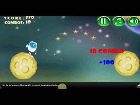 Twirling Astronaut Space Jump Video