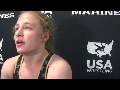 Macey Kilty, after 62 kg semifinals win at 2022 World Team Trials Challenge Tournament