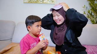 Download lagu SAHNA LOOKS AFTER AZAM AT HOME FOR 24 HOURS 🧑‍🍼 mp3