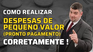 Limites das pequenas despesas de pronto pagamento e contratos verbais