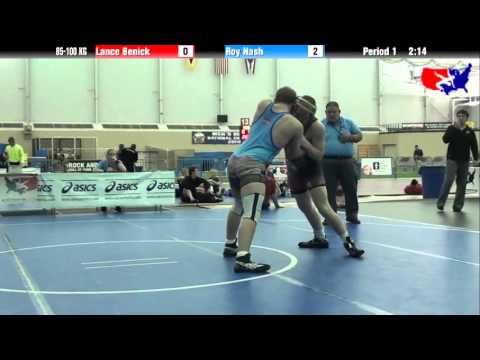 Lance Benick vs. Roy Nash at 2013 ASICS FILA Cadet Nationals - GR