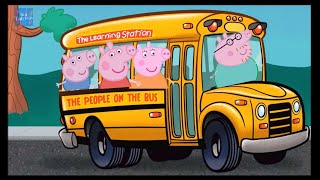 A roda do onibus gira gira - Peppa Pig - Desenho Infantil - Wheels On The Bus - Nursery Rhymes
