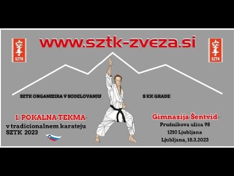 TATAMI 1. - 1. Pokalna tekma SZTK 2023 v tradicionalnem karateju