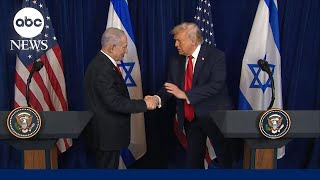 Trump, Netanyahu hold press conference after peace talks