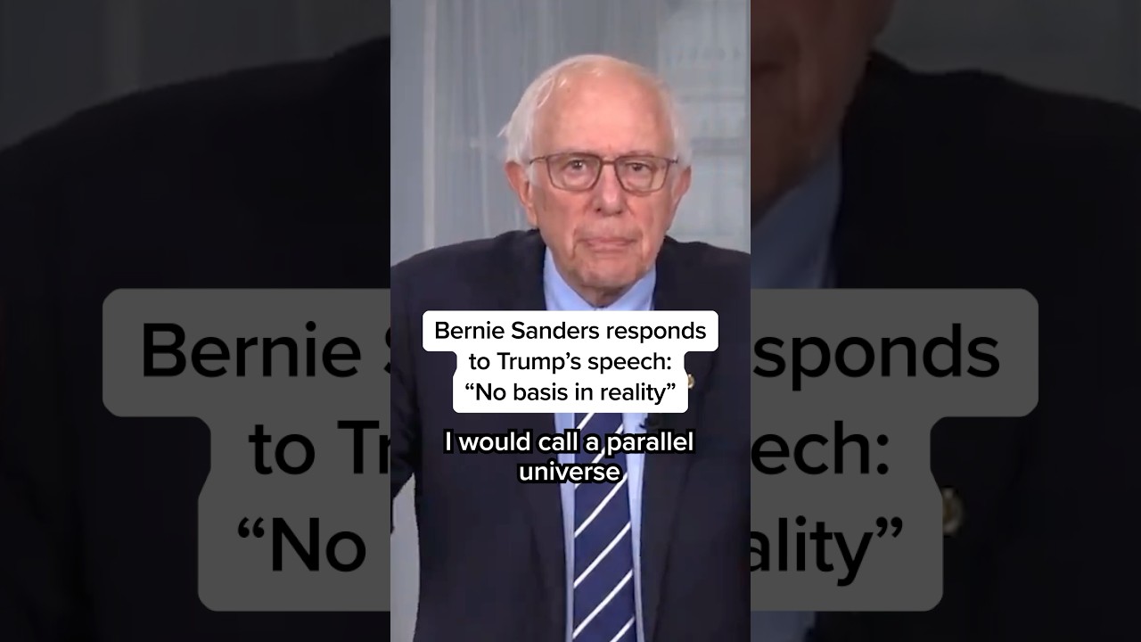 Bernie Sander responds to Trump's speech: 'No basis in reality'