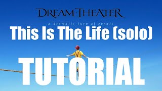 How to play: "This Is The Life" solo (Dream Theater)