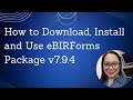 How to Download, Install and Use #eBIRForms Package v7.9.4.2 Latest Version