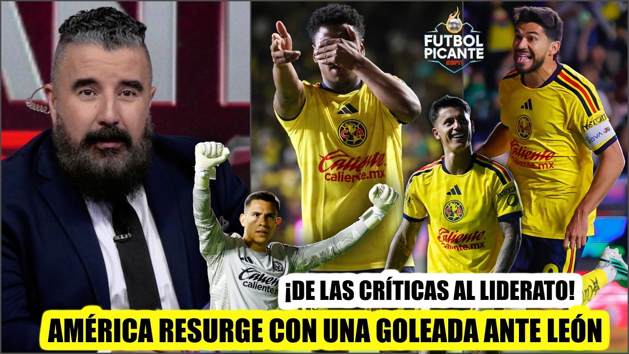 AMÉRICA MANDA en el APERTURA tras golear 5-3 al LEÓN: ¿candidato al CAMPEONATO? | Futbol Picante