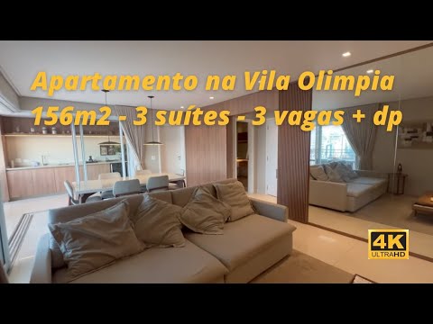 Apartamento a venda na Vila Olímpia  (156m2 - 3 suites - 3 vagas)