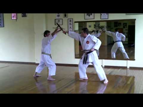 okinawa kobudo shorei kan tonfa kiso kumite