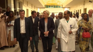French far-right leader Marine Le Pen meets French troops in Chad