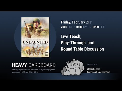 Undaunted Normandy 2p Teaching, Play-through, & Round table by Heavy Cardboard