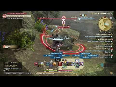 FINAL FANTASY XIV SOLO PLAYTHROUGH #56: ROGUE LEVEL 25 GRIND & CLASS QUEST