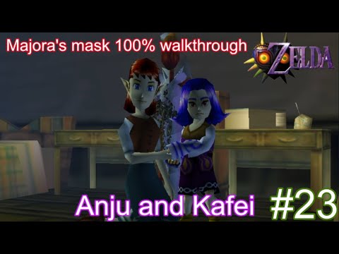 Majora's mask 100% Walkthough - Part 23 - Kafei and Anju quests