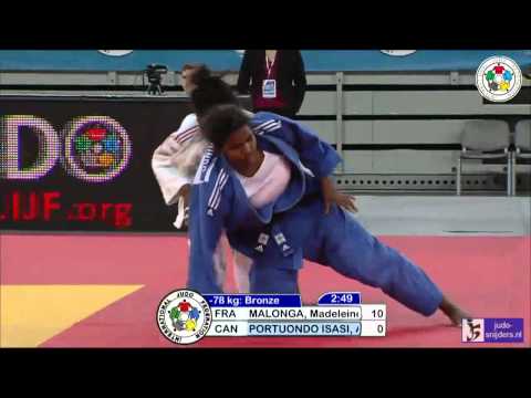 Judo 2013 World Championships Junior Ljubljana: Malonga (FRA) - Portuondo Isasi (CAN) [-78kg] bronze