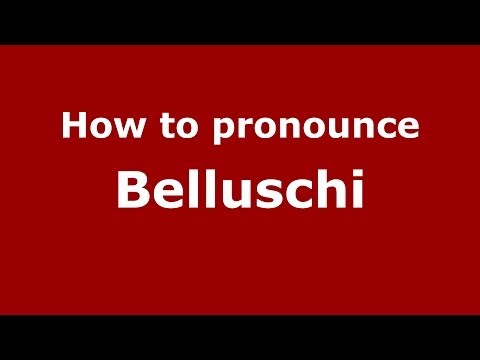 How to pronounce Belluschi (Spanish/Argentina)  - PronounceNames.com