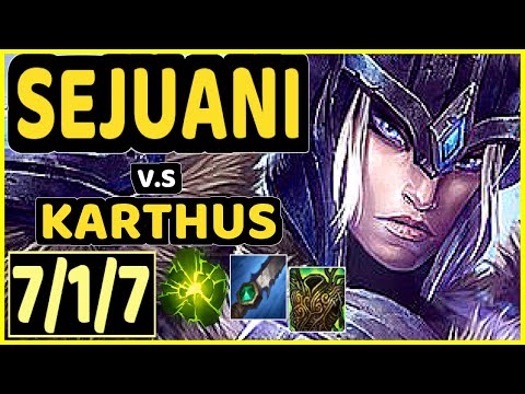 CAOS (SEJUANI) vs KARTHUS - 7/1/7 KDA JUNGLE CHALLENGER GAMEPLAY - BR