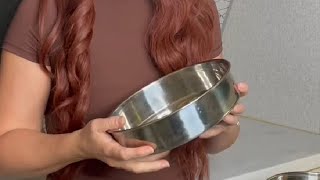 8 Inch Cake Pan Set of 3, E Far Stainless Steel Round Layer Cake Baking Pans with Parchment Rounds &