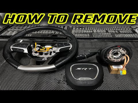 Airbag Removal & Clock Spring Replacement & Steering wheel Removal | Dodge Charger Challenger JEEP