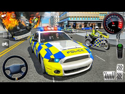 Police Car Chase Crime City Simulator - Police Officer Drift Car Driving 3D : Android Gameplay