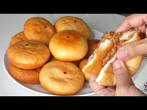 Soft & Fluffy Fried Buns Recipe! Easy Fried Bread with simple Ingredients | No Egg, No Oven 