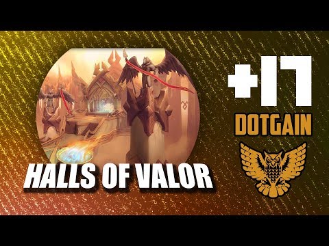 Halls of Valor +17 Mythic keystone(volcanic , sanguine , fortified) - Balance druid POV