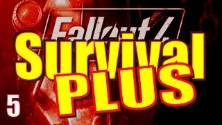 Fallout 4 Survival Mode Walkthrough Part 5 - Battle in Park Street Station!
