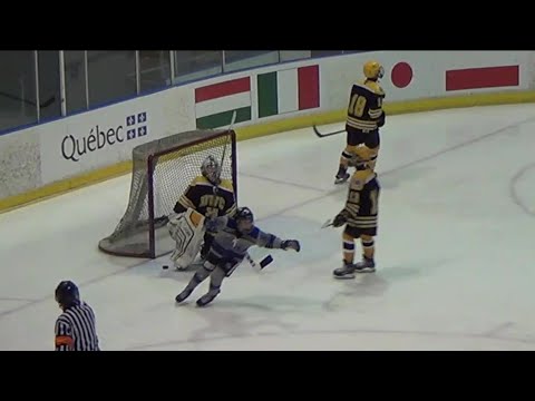 2020 Quebec Peewee Tournament / Central Ontario Wolves OT goal vs Burnaby Winter Club