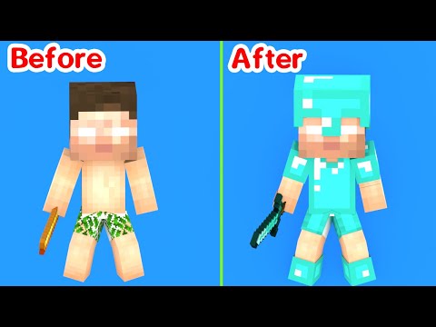 Baby Herobrine Before and After - Minecraft Animation