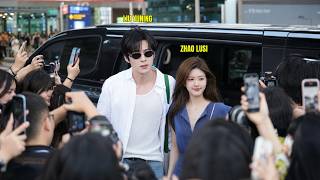 Download lagu 🚨Caught on Camera! Zhao Lusi & Liu Yuning Step Out of Black SUV at Shanghai Airport, Fans Go Wild mp3