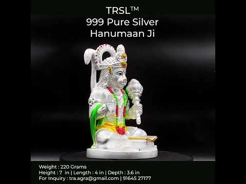 Silver hanuman ji statue, home