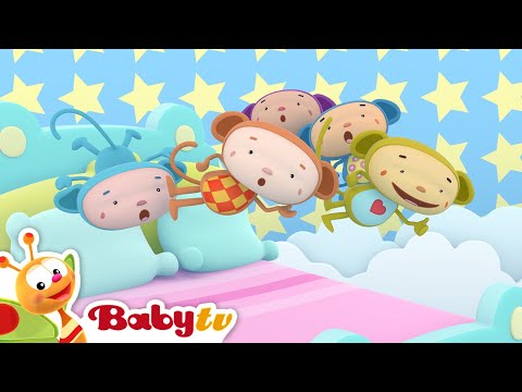 Pięć małych małpek 🐒 | Piosenki & rymy | BabyTV Polski