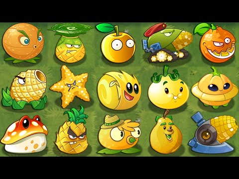 All YELLOW Plants Power-Up! in Plants vs Zombies 2 (PVZ2)