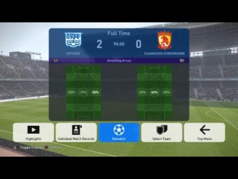 PRO EVOLUTION SOCCER 2019 Kitchee 2 vs 0 Guangzhou Evergrande