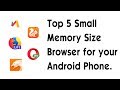 Top 5 Small Memory Size Browser For Your Android Phone Geek Gokul Tamil
